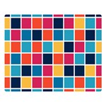 Square Plaid Checkered Pattern Premium Plush Fleece Blanket (Large) 80 x60  Blanket Front