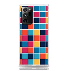 Square Plaid Checkered Pattern Samsung Galaxy Note 20 Ultra Tpu Uv Case by Ravend