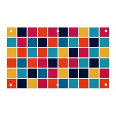 Square Plaid Checkered Pattern Banner And Sign 5  X 3  by Ravend