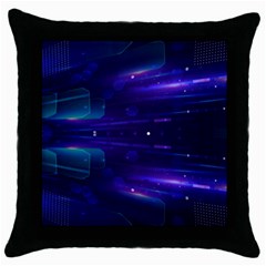 Abstract Colorful Pattern Design Throw Pillow Case (black) by Ravend