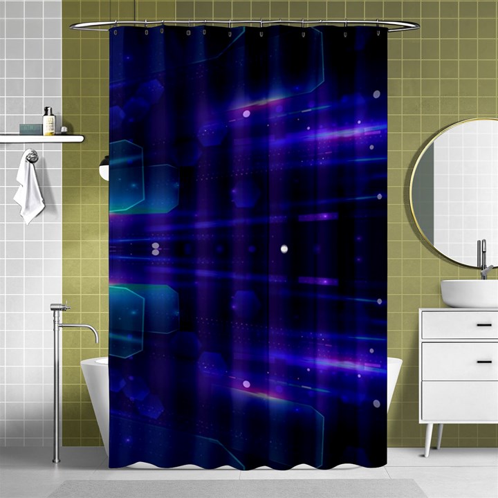 Abstract Colorful Pattern Design Shower Curtain 48  x 72  (Small) 