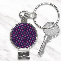 Geometric Pattern Retro Style Nail Clippers Key Chain by Ravend