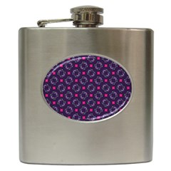 Geometric Pattern Retro Style Hip Flask (6 Oz) by Ravend