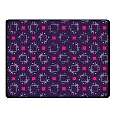 Geometric Pattern Retro Style One Side Fleece Blanket (small) by Ravend