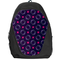 Geometric Pattern Retro Style Backpack Bag by Ravend