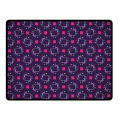 Geometric Pattern Retro Style Fleece Blanket (small) by Ravend