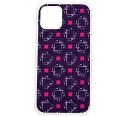 Geometric Pattern Retro Style Iphone 12 Pro Max Tpu Uv Print Case