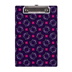 Geometric Pattern Retro Style A5 Acrylic Clipboard