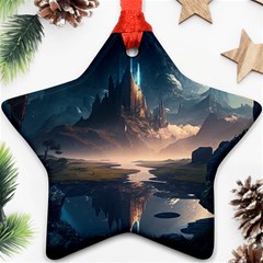 Space Planet Universe Galaxy Moon Star Ornament (two Sides) by Ravend