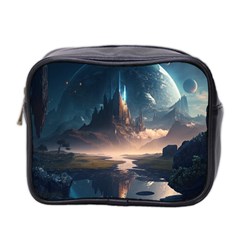 Space Planet Universe Galaxy Moon Mini Toiletries Bag (two Sides) by Ravend