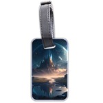 Space Planet Universe Galaxy Moon Luggage Tag (two sides) Front