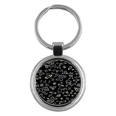 Background Graphic Abstract Pattern Key Chain (round)