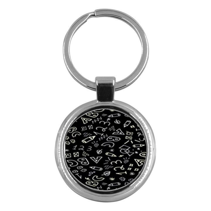 Background Graphic Abstract Pattern Key Chain (Round)