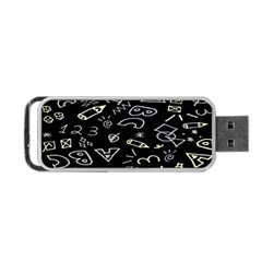 Background Graphic Abstract Pattern Portable Usb Flash (two Sides) by Ravend