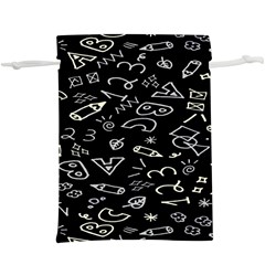 Background Graphic Abstract Pattern Lightweight Drawstring Pouch (xl) by Ravend