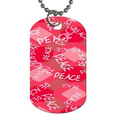 Background Peace Doodles Graphic Dog Tag (two Sides) by Ravend