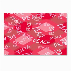 Background Peace Doodles Graphic Postcards 5  X 7  (pkg Of 10) by Ravend