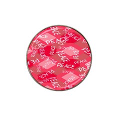 Background Peace Doodles Graphic Hat Clip Ball Marker by Ravend