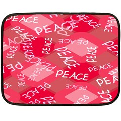 Background Peace Doodles Graphic One Side Fleece Blanket (mini) by Ravend