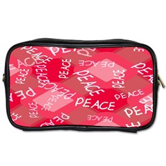 Background Peace Doodles Graphic Toiletries Bag (one Side) by Ravend