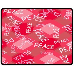 Background Peace Doodles Graphic One Side Fleece Blanket (medium) by Ravend