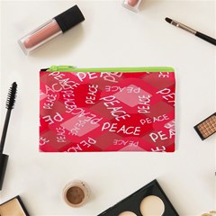 Background Peace Doodles Graphic Cosmetic Bag (xs) by Ravend