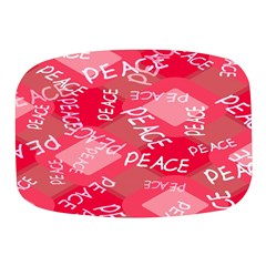 Background Peace Doodles Graphic Mini Square Pill Box by Ravend