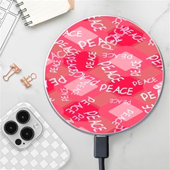 Background Peace Doodles Graphic Wireless Fast Charger(white) by Ravend