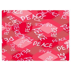 Background Peace Doodles Graphic One Side Premium Plush Fleece Blanket (extra Small) by Ravend