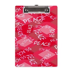 Background Peace Doodles Graphic A5 Acrylic Clipboard by Ravend