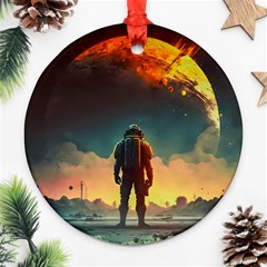 Leadership Alien Soldier Warrior Fantasy Ornament (Round)