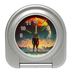 Leadership Alien Soldier Warrior Fantasy Travel Alarm Clock by Ravend