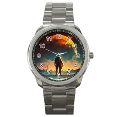 Leadership Alien Soldier Warrior Fantasy Sport Metal Watch