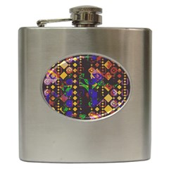 Background Graphic Hip Flask (6 Oz) by Ravend