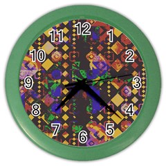 Background Graphic Color Wall Clock by Ravend