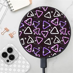 Abstract Background Graphic Pattern Wireless Fast Charger(black) by Ravend