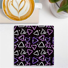 Abstract Background Graphic Pattern Uv Print Square Tile Coaster  by Ravend