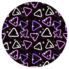 Abstract Background Graphic Pattern Round Trivet by Ravend