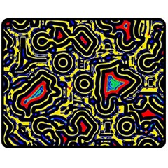 Background Graphic Art One Side Fleece Blanket (medium) by Ravend