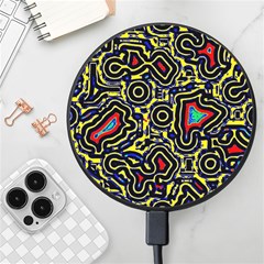 Background Graphic Art Wireless Fast Charger(black) by Ravend