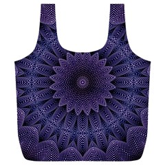 Shape Geometric Symmetrical Full Print Recycle Bag (xl) by Ravend