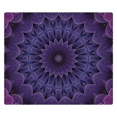 Shape Geometric Symmetrical One Side Premium Plush Fleece Blanket (small) by Ravend