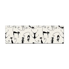 Pattern Cats Black Feline Kitten Sticker (bumper) by Ravend