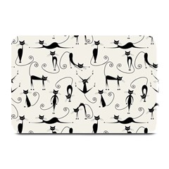 Pattern Cats Black Feline Kitten Plate Mats by Ravend