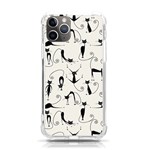 Pattern Cats Black Feline Kitten iPhone 11 Pro 5.8 Inch TPU UV Print Case Front