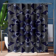 Kaleidoscope Geometric Pattern Shower Curtain 60  X 72  (medium)  by Ravend