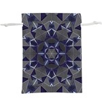 Kaleidoscope Geometric Pattern Lightweight Drawstring Pouch (XL) Front