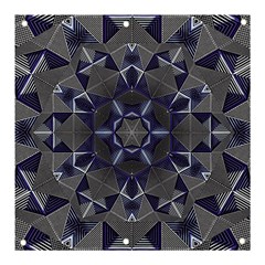 Kaleidoscope Geometric Pattern Banner And Sign 3  X 3  by Ravend