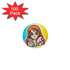 Nami Lovers Money 1  Mini Buttons (100 Pack) 