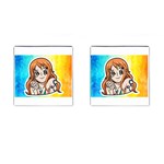 Nami Lovers Money Cufflinks (Square) Front(Pair)